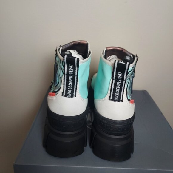 Custom Palladium "Spiraling Revolt Hi" sneakers. - Picture 5 of 6